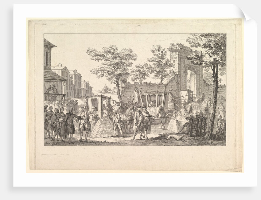 Tableau des portraits a la Mode, 1760-61 by Pierre Francois Courtois