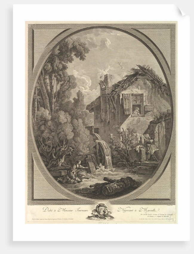 Paysage au Moulin, 18th century by Pierre Francois Laurent