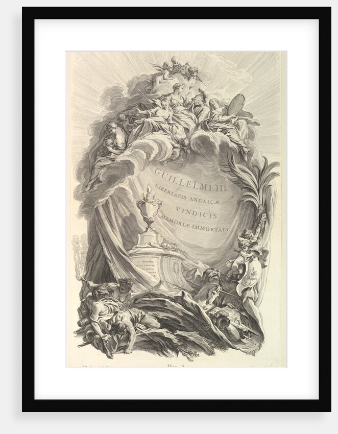 Frontispice pour le 'Tombeau de Guillaume III by Pierre-Louis de Surugue