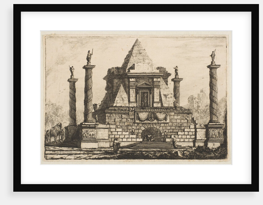 View of a Funerary Monument and Crypt, ca. 1760 by Pierre Moreau