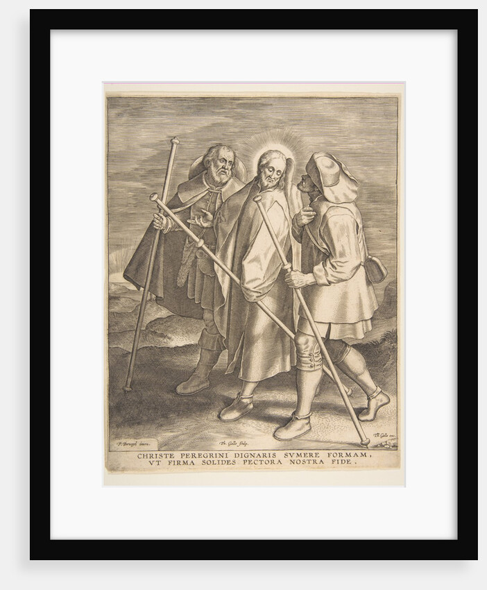 Christ and the Disciples on the Way to Emmaus, 1571 by Philip Galle