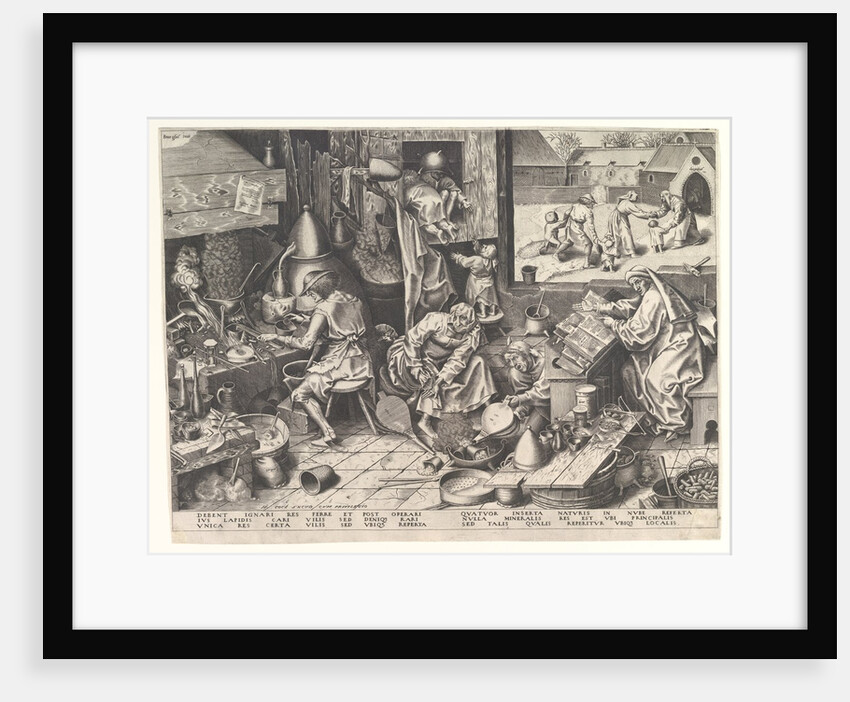The Alchemist, after 1558 by Philip Galle