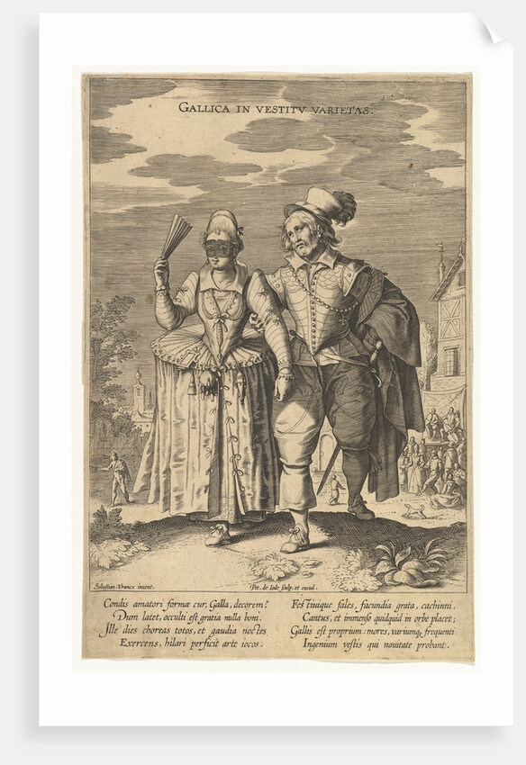 Gallica in Vestitu Varietas, from Fashions of Different Nations by Pieter de Jode I