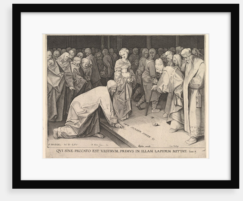 Christ and the Woman Taken in Adultery, 1579 by Pieter Perret