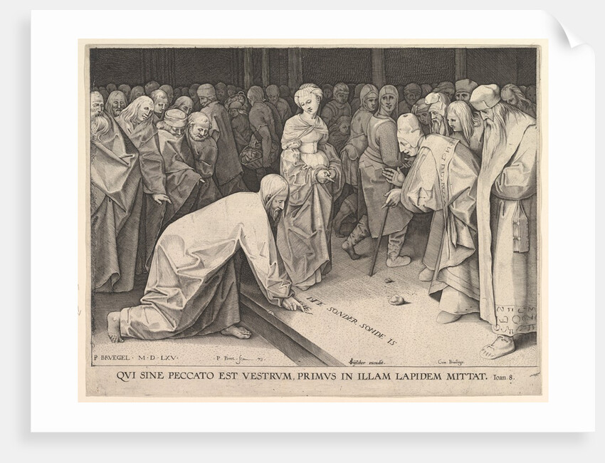 Christ and the Woman Taken in Adultery, 1579 by Pieter Perret