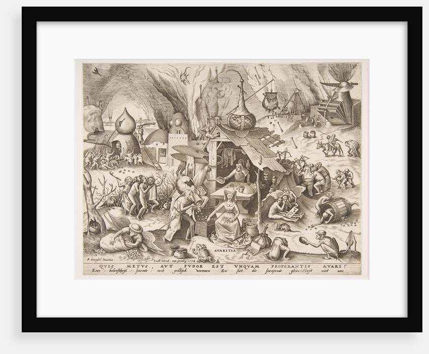 Avarice from the series The Seven Deadly Sins, 1558 by Philip Galle