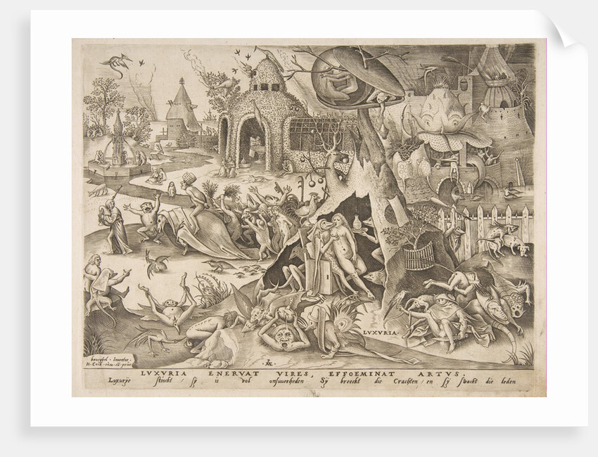 Lust from The Seven Deadly Sins, 1558 by Philip Galle