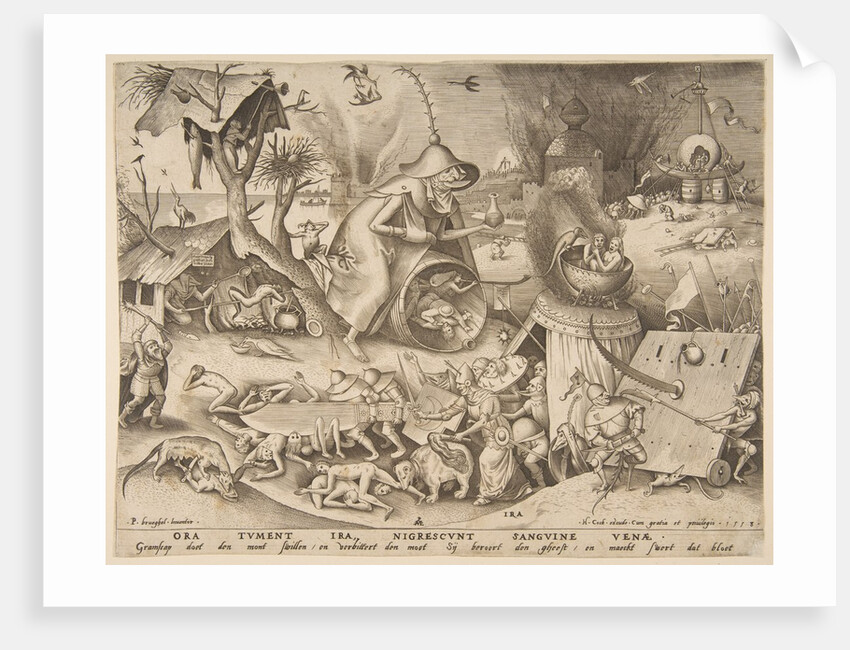 Anger, from the series The Seven Deadly Sins, 1558 by Philip Galle