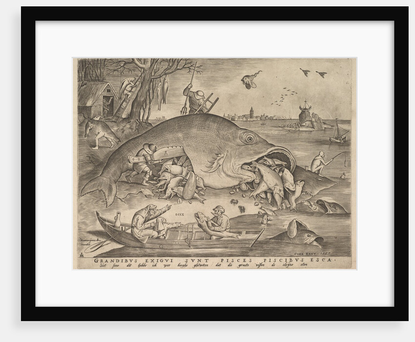 Big Fish Eat Little Fish, 1557 by Pieter van der Heyden/Pieter Bruegel the Elder