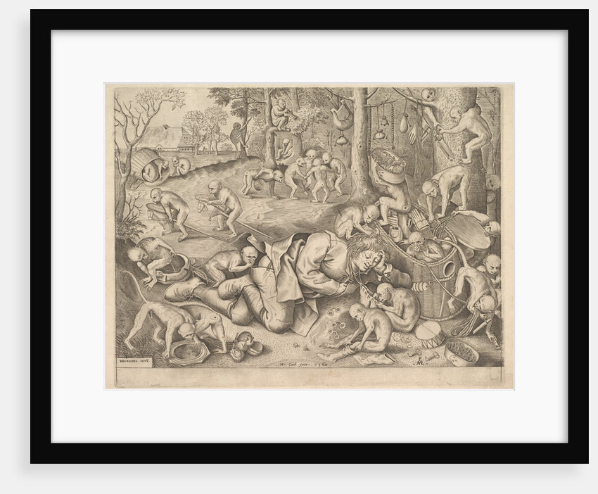 The Merchant Robbed by Monkeys, 1562 by Pieter van der Heyden/Pieter Bruegel the Elder