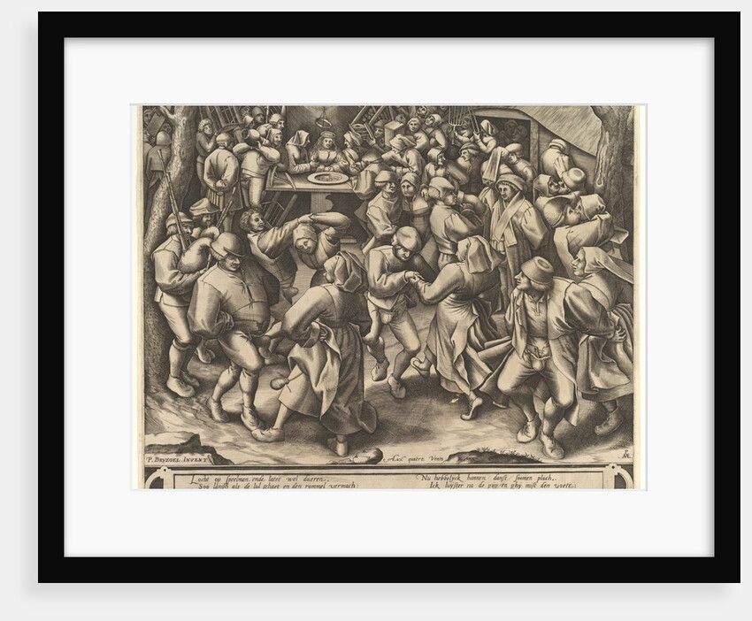 The Peasant Wedding Dance, after 1570 by Pieter van der Heyden