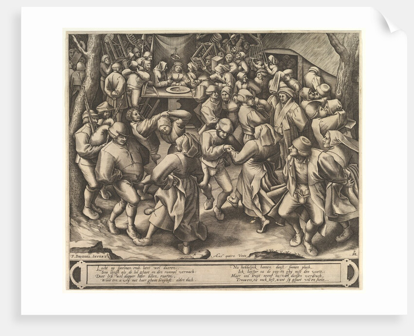 The Peasant Wedding Dance, after 1570 by Pieter van der Heyden