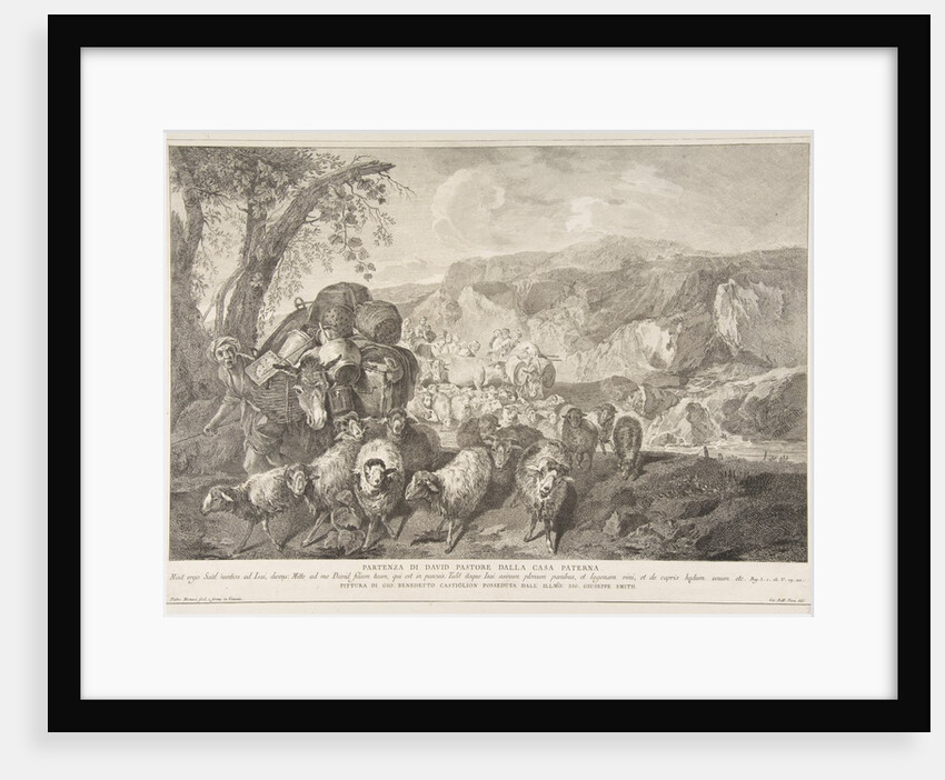 Departure of David the Shepherd from the House of His Fathe by Pietro Monaco