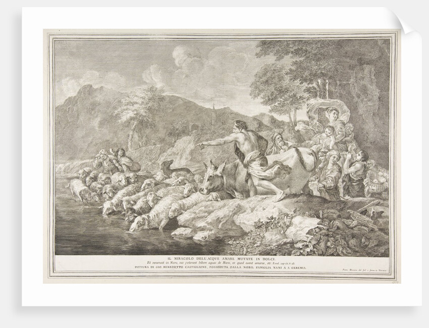 The miracle of the bitter water made swee by Pietro Monaco