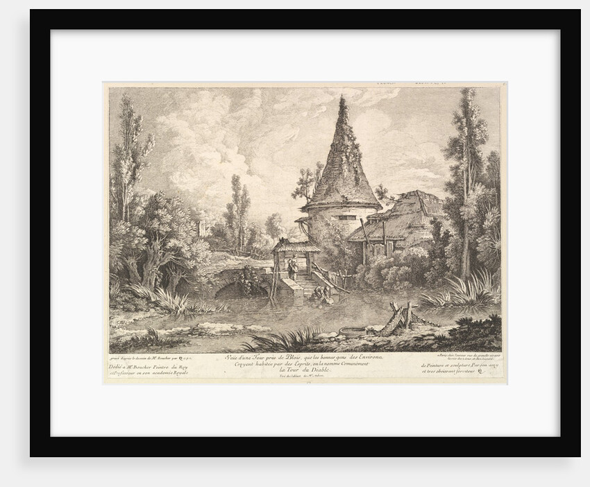View of Tower near Blois, mid 18th century by Quentin Pierre Chedel