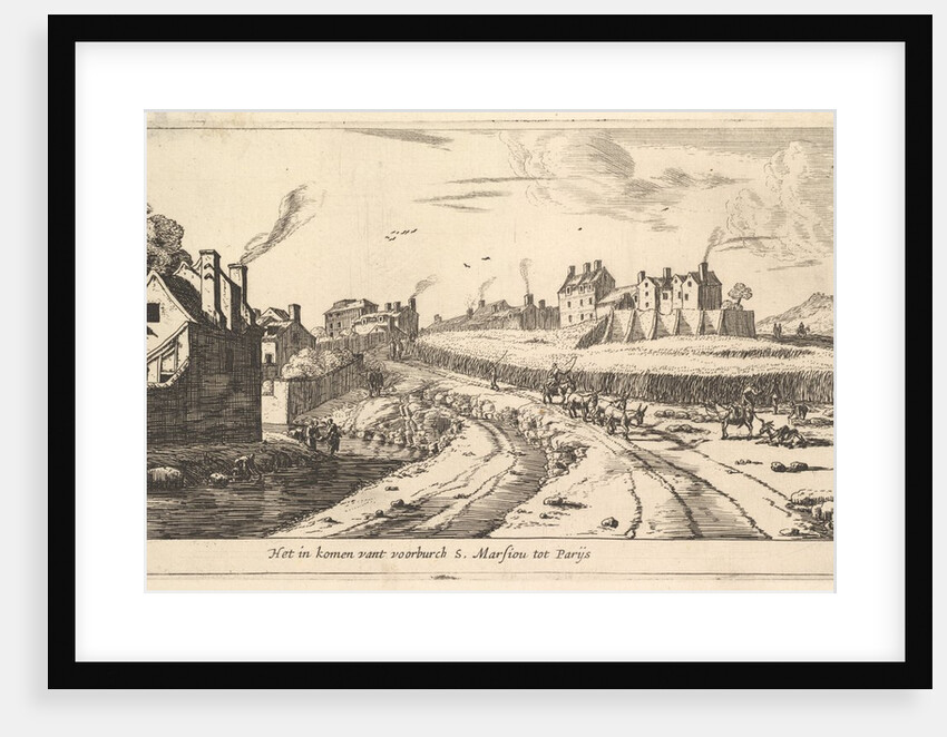 Entrance to the Suburb of Saint Marceau near Paris, 17th century by Reinier Zeeman