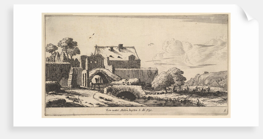A Water Mill near St. Denis, 17th century by Reinier Zeeman