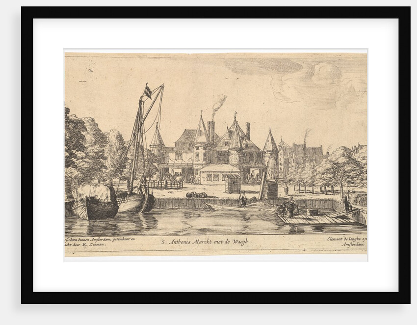 S. Anthonis Marckt met de Waegh, 17th century by Reinier Zeeman
