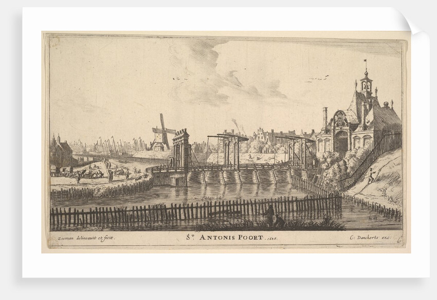 St. Antonis Poort, Amsterdam, mid-17th century by Reinier Zeeman