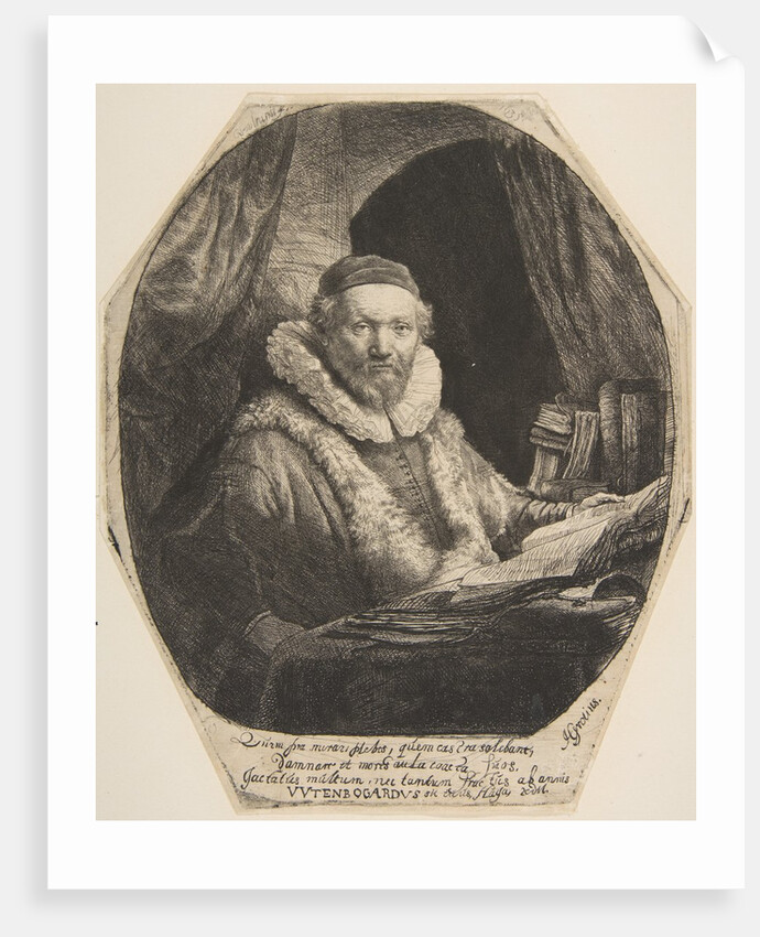Jan Uytenbogaert by Rembrandt Harmensz van Rijn
