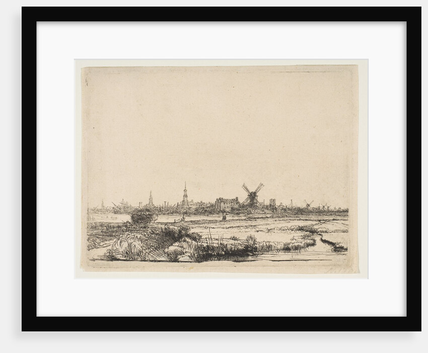 View of Amsterdam from the Northwest, ca. 1640 by Rembrandt Harmensz van Rijn