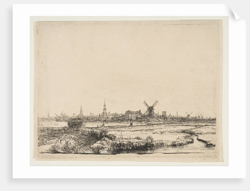View of Amsterdam from the Northwest, ca. 1640 by Rembrandt Harmensz van Rijn