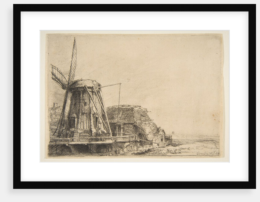 The Windmill, 1641 by Rembrandt Harmensz van Rijn