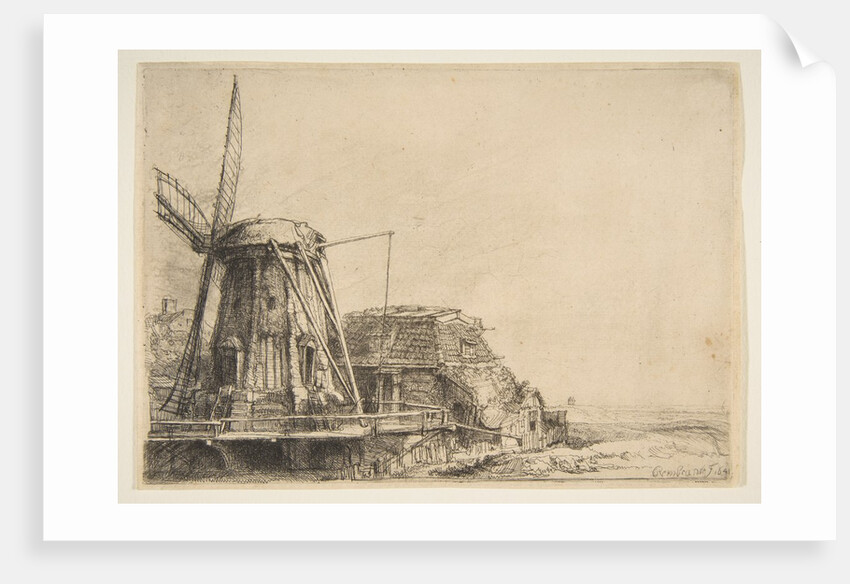 The Windmill, 1641 by Rembrandt Harmensz van Rijn