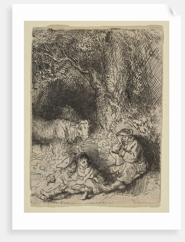The Sleeping Herdsman, ca. 1644 by Rembrandt Harmensz van Rijn