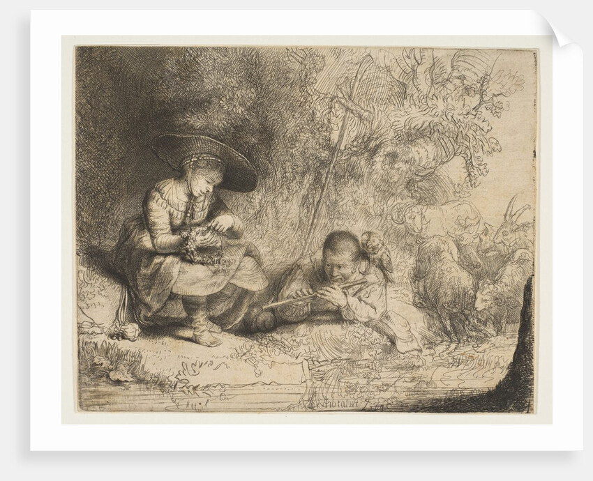 The Flute Player, 1642 by Rembrandt Harmensz van Rijn