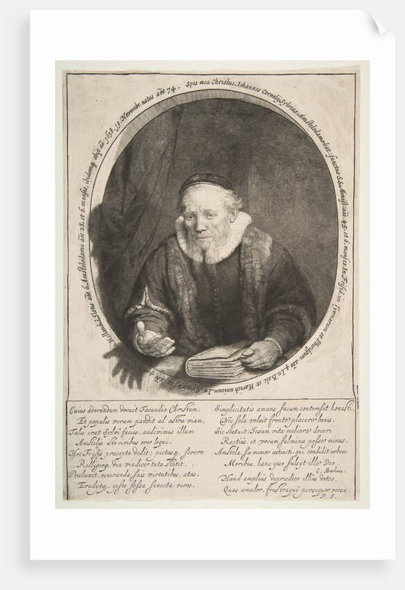 Jan Cornelisz. Sylvius, preacher, 1646 by Rembrandt Harmensz van Rijn