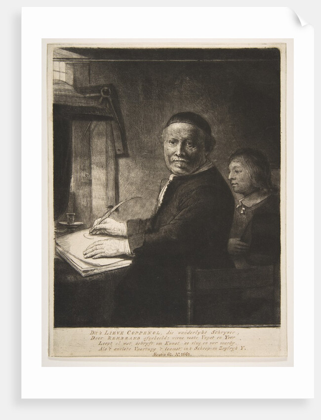Lieven Willemsz van Coppenol with his Grandson, ca. 1658 by Rembrandt Harmensz van Rijn
