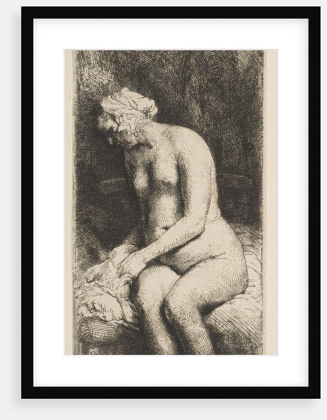 Woman Bathing Her Feet at a Brook, 1658 by Rembrandt Harmensz van Rijn