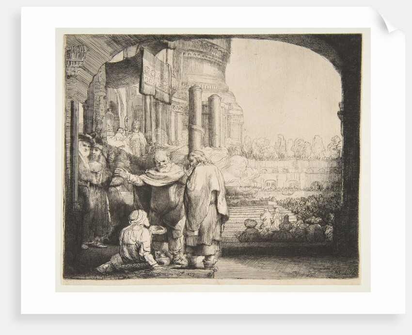 Peter and John Healing the Cripple at the Gate of the Temple, 1659 by Rembrandt Harmensz van Rijn