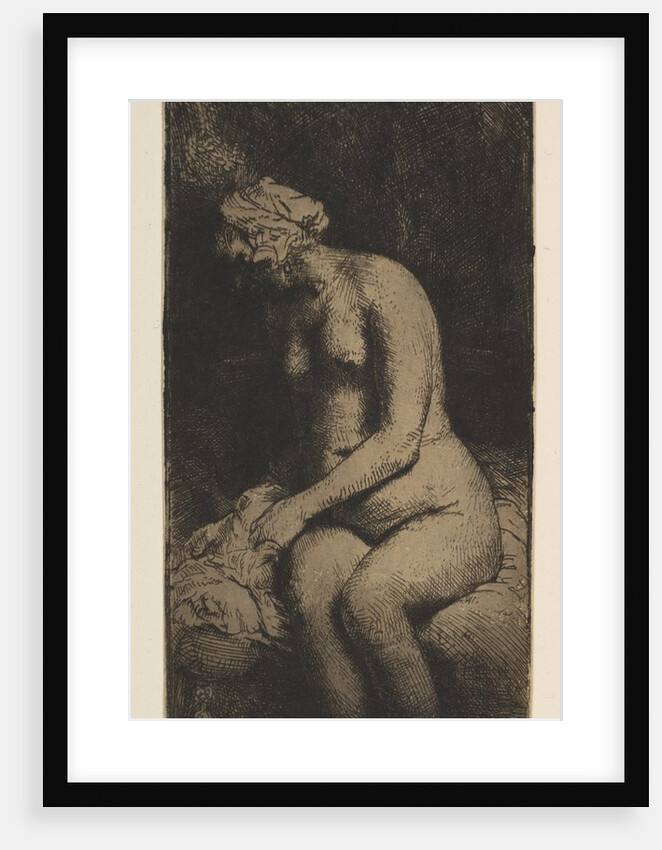 Woman Bathing Her Feet at a Brook, 1658 by Rembrandt Harmensz van Rijn