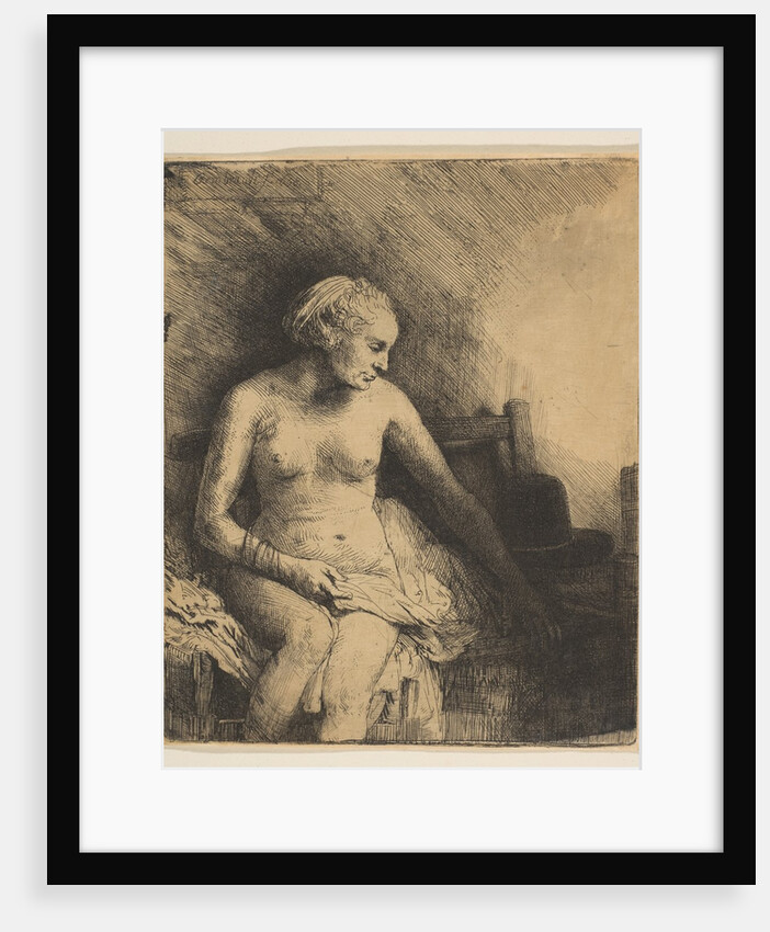 Woman at the Bath with a Hat beside Her, 1658 by Rembrandt Harmensz van Rijn