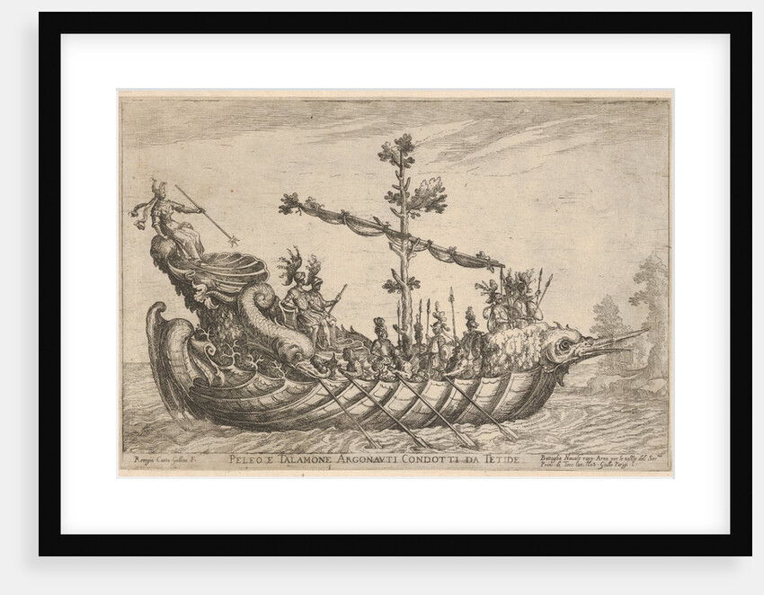 Peleus and Talamon, from the series 'Vessels of the Argonauts,' for the wedding celebratio…, 1608 by Remigio Cantagallina