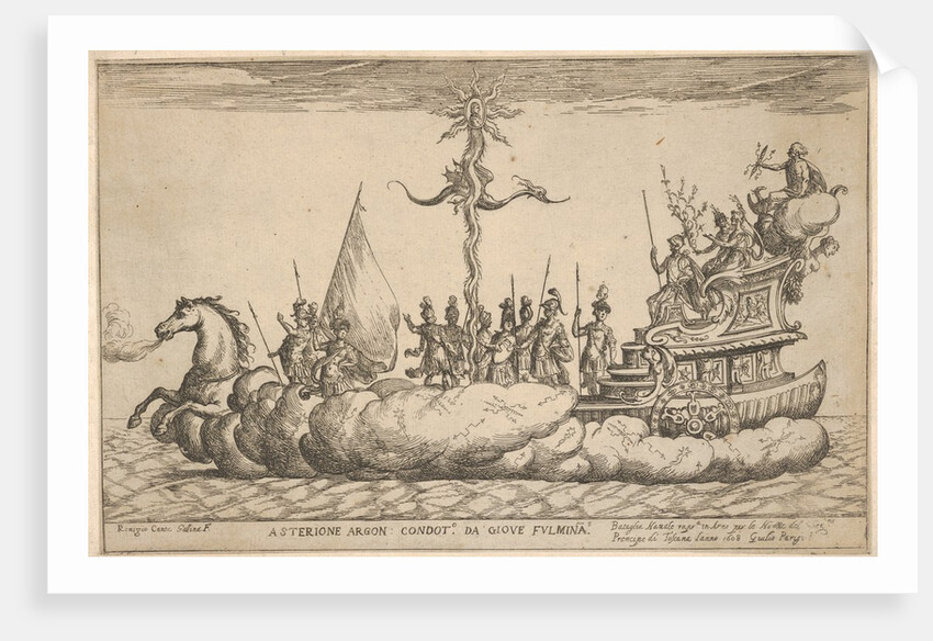Asterion, from the series 'Vessels of the Argonauts' for the wedding celebration of Cosimo…, 1608 by Remigio Cantagallina