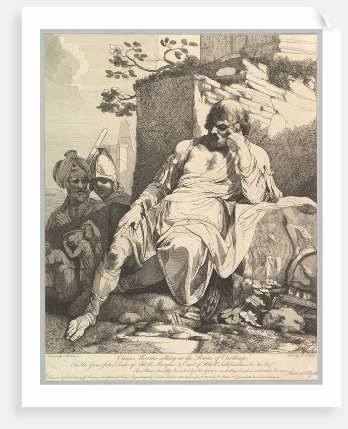 Caius Marius on the Ruins of Carthage, January 20, 1782 by Robert Blyth
