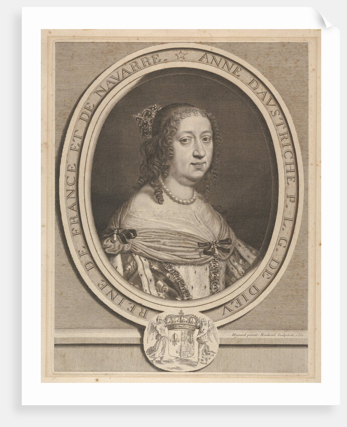 Anne of Austria, 1660 by Robert Nanteuil