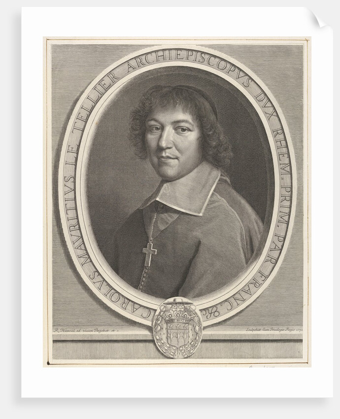 Charles-Maurice le Tellier, 1671 by Robert Nanteuil