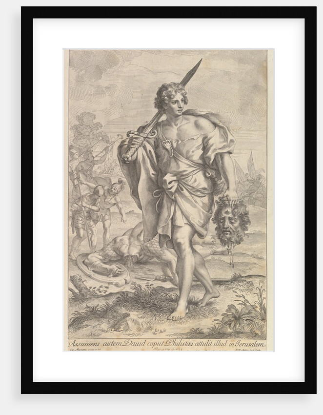 David with the Head of Goliath, 1680-1743 by Robert van Audenaerde