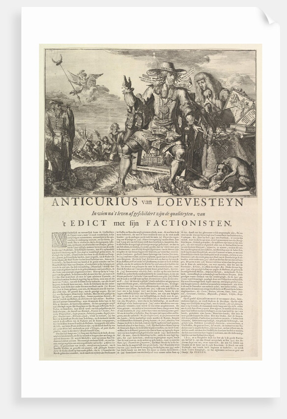 Anticurius van Loevesteyn by Romeyn de Hooghe