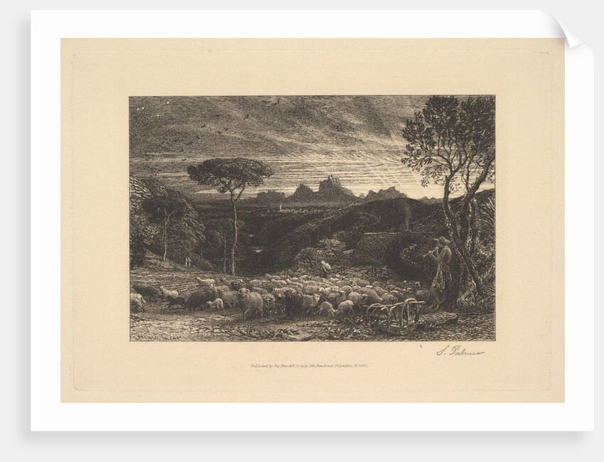 Opening the Fold, or Early Morning, 1880 by Samuel Palmer