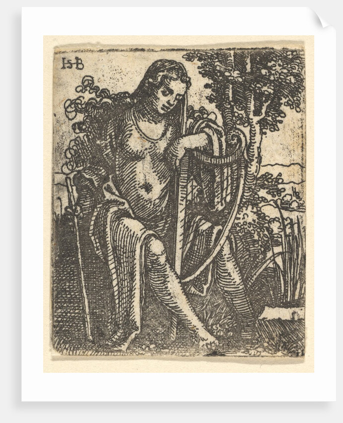 Woman with a Harp, 1520-25 by Sebald Beham