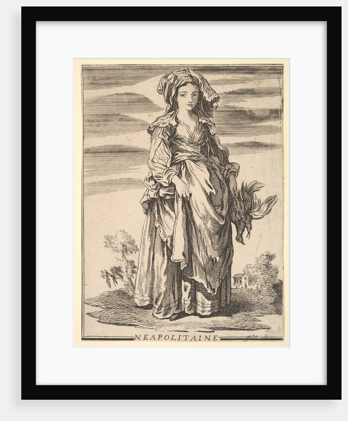Reverse copy of Neapolitaine, from Recueil de diverses fig.res étrangeres Inventée…, 18th century by Unknown