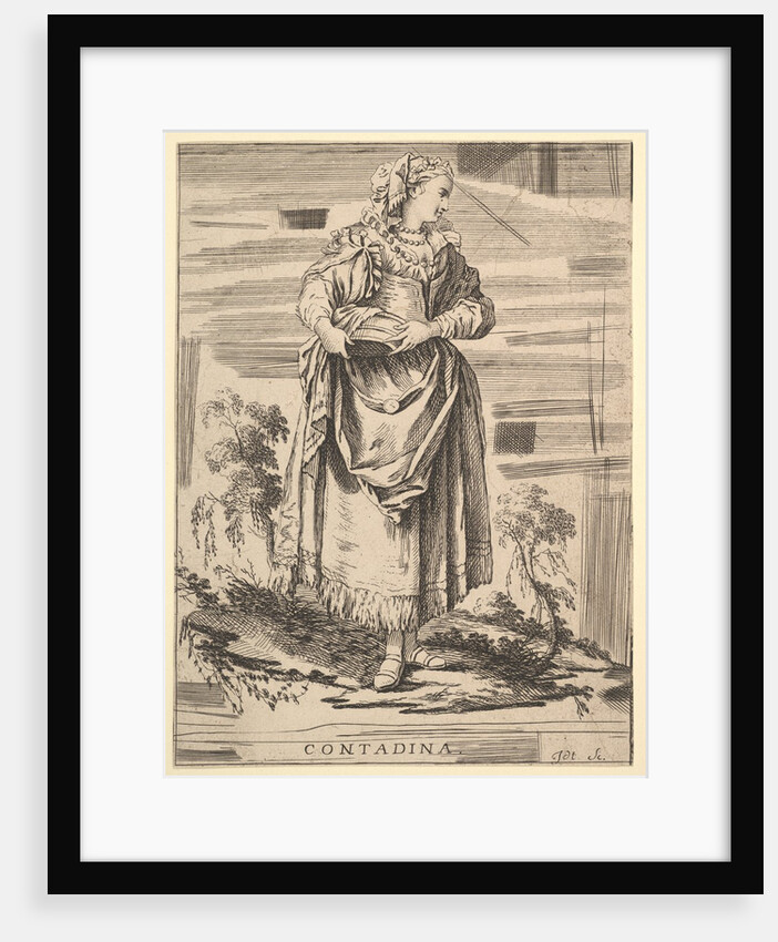 Reverse copy of Contadina, Recueil de diverses fig.res étrangeres Inventées par F…., 18th century by Unknown