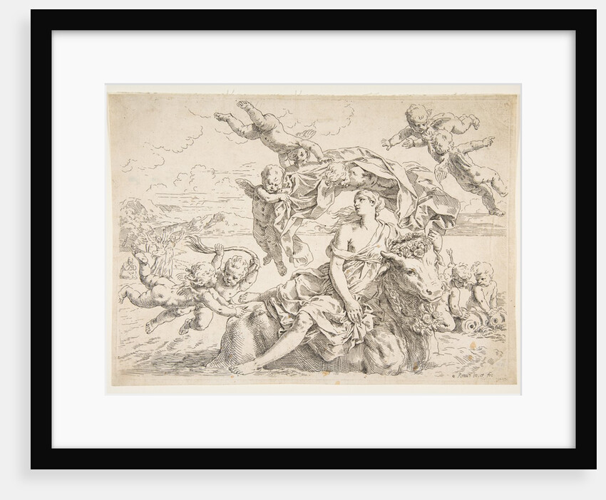 Rape of Europa, ca. 1636 by Simone Cantarini