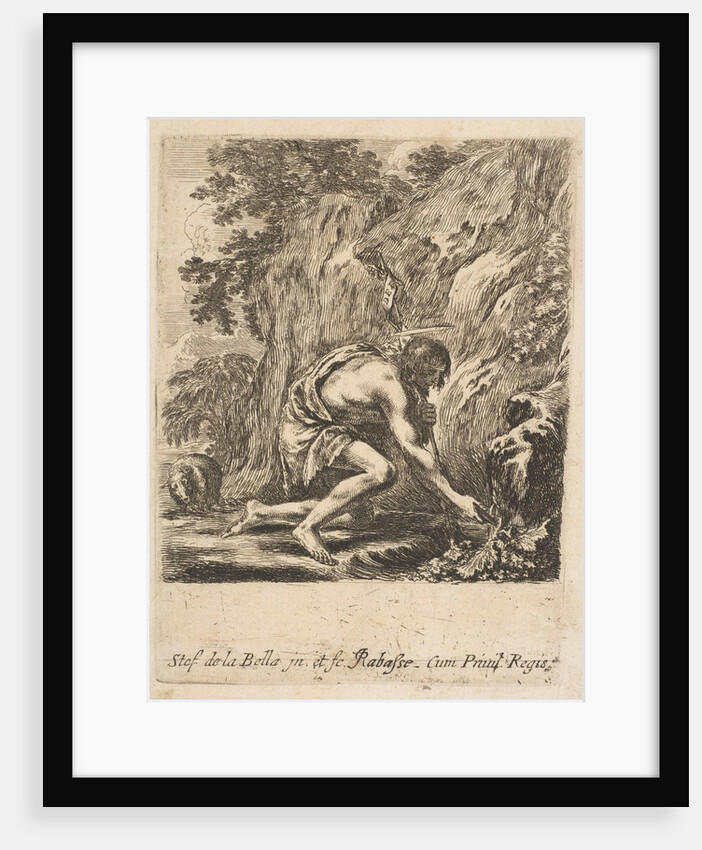 St. John the Baptist Drawing Water from a Spring, ca. 1649 by Stefano della Bella