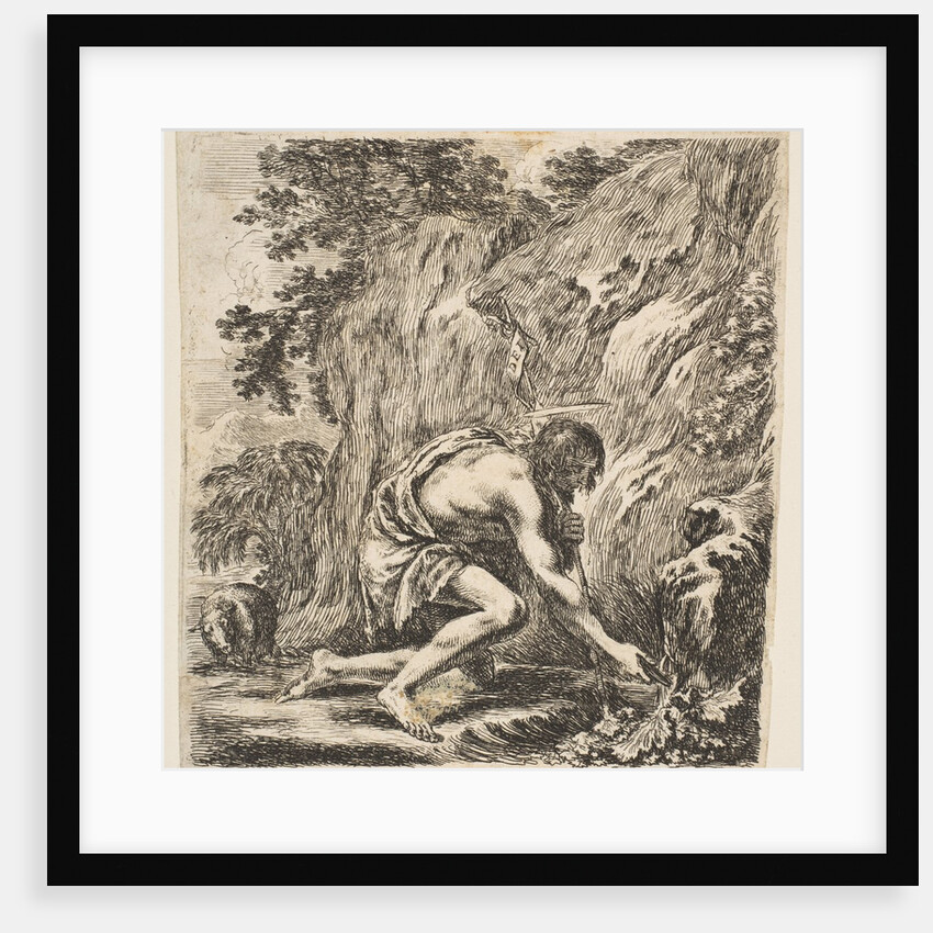 St. John the Baptist Drawing Water from a Spring, ca. 1649 by Stefano della Bella